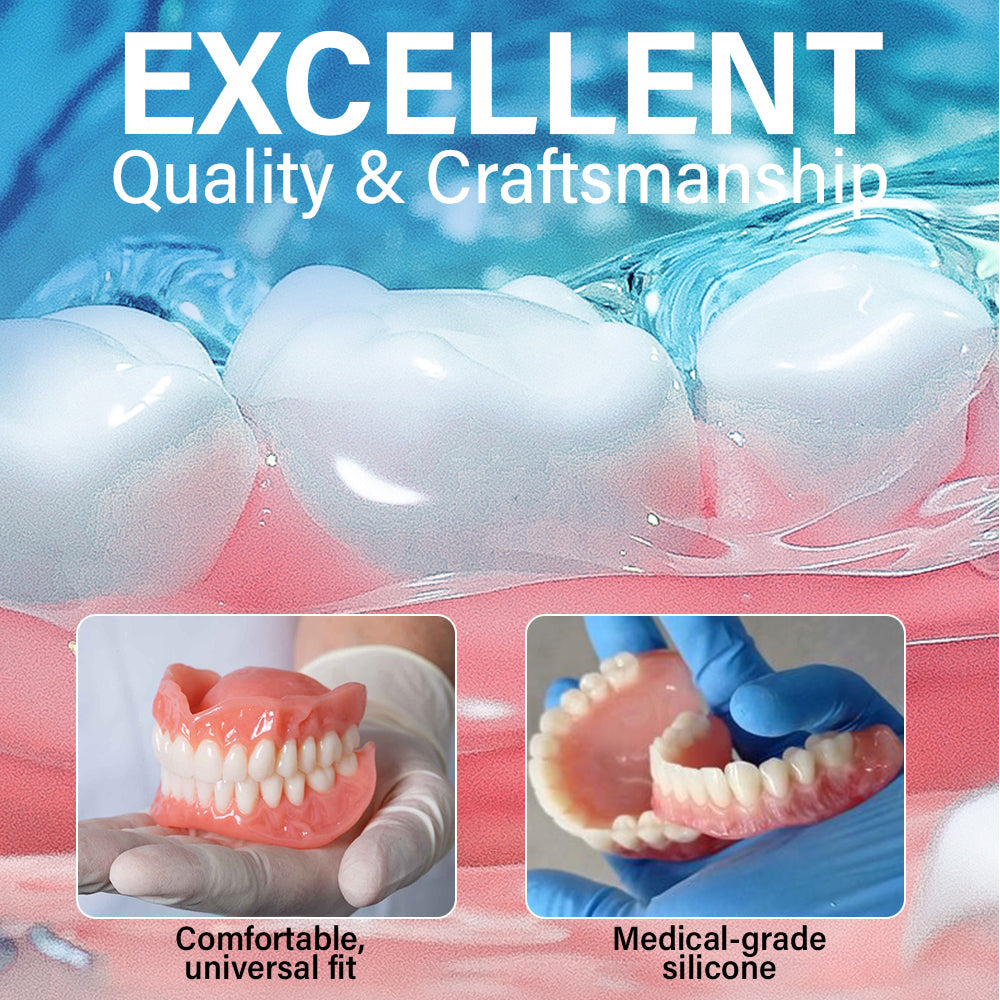 ✅ Made and Shipped from the UK| Skavix™ Suction-fit Complete Denture 🍀