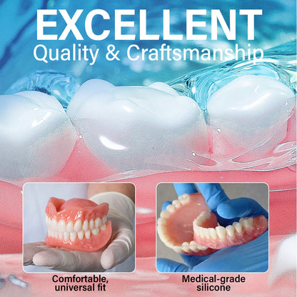 ✅ Made and Shipped from the UK| Skavix™ Suction-fit Complete Denture 🍀