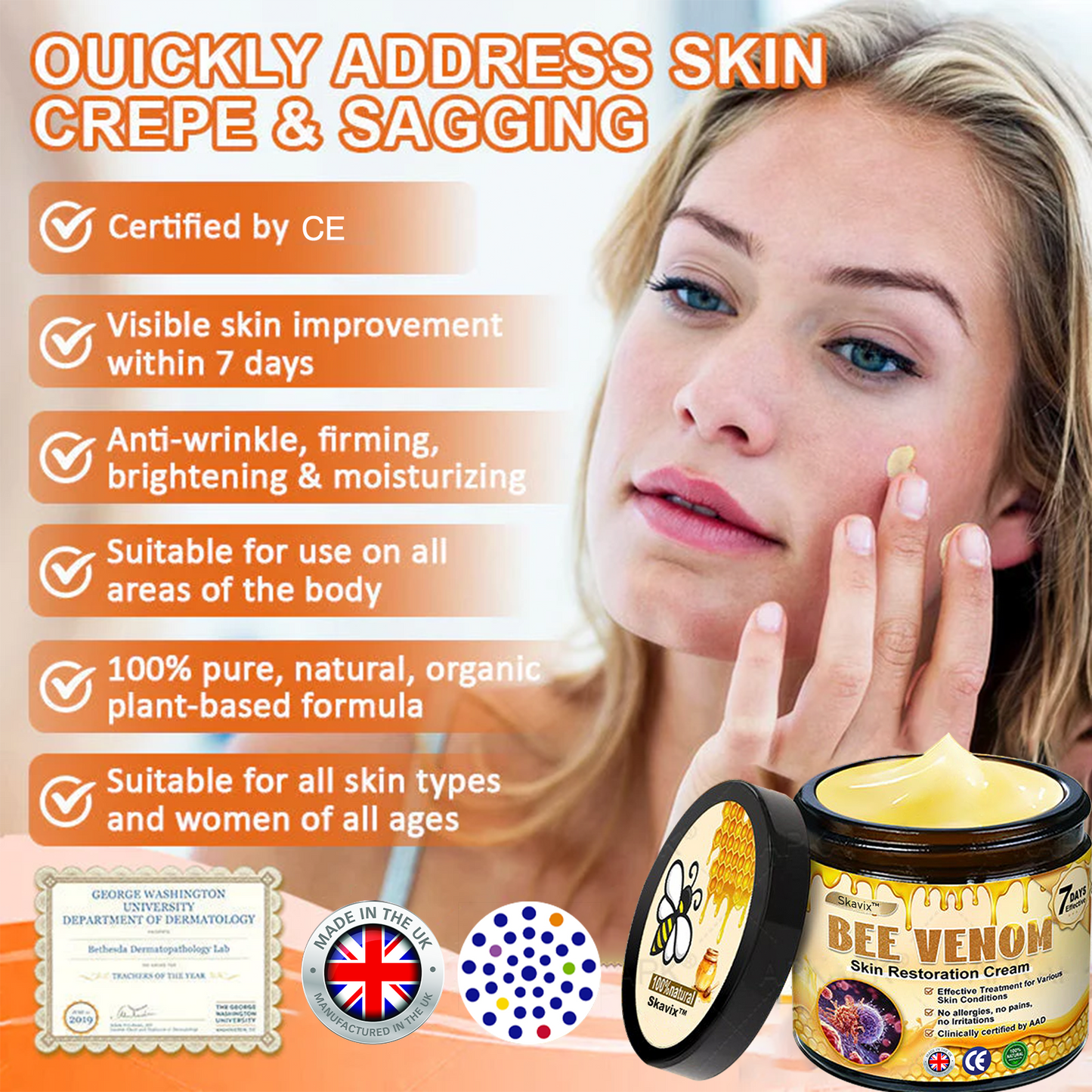 ✨✨Skavix™ Bee venom Comprehensive Cream — 🔥Limited Time 80% OFF🔥