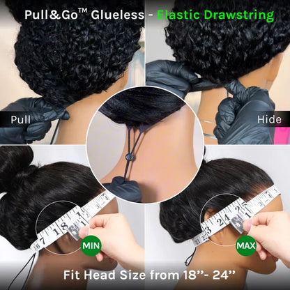 Hair Straight Bob Wig 7x5 Pre-Bleached Natural Looking Glueless Wig with Invisi Drawstring
