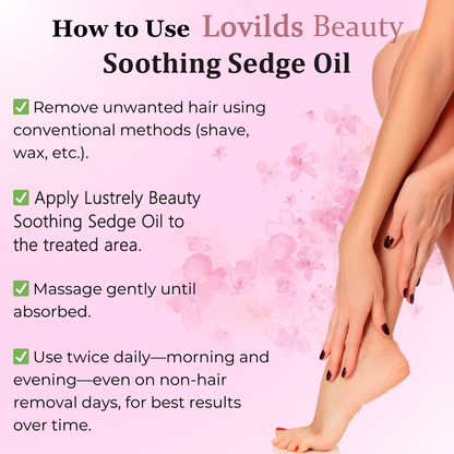 ✨Lovilds  Beauty Soothing Sedge Oil:🎁 The Ultimate Natural Solution for Smooth, Healthy Skin