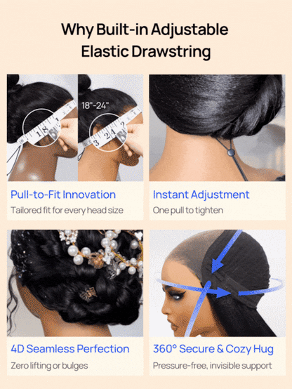 Hair Straight Bob Wig 7x5 Pre-Bleached Natural Looking Glueless Wig with Invisi Drawstring