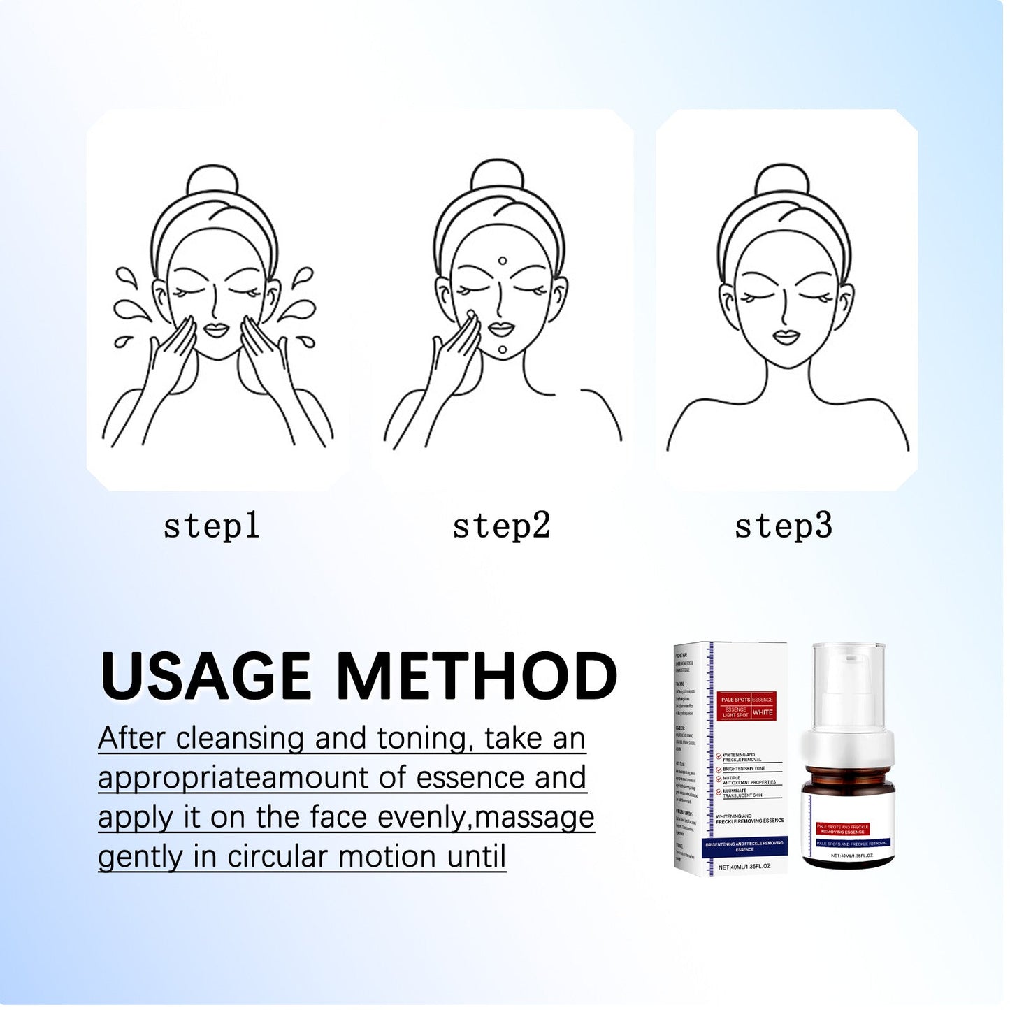 🔥FLASH SALE：⚡5-second brightening rescue: Dark spots disappear, blemishes fade, and skin becomes radiant! Vitamin C Whitening Freckles ESSENCE